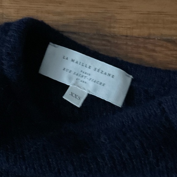 Sezane Navy and Cream Striped Gaspard - Picture 2 of 6